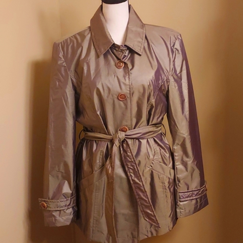 Khaki green rain jacket by SM2
